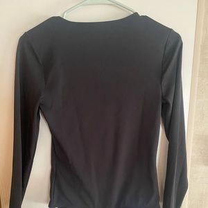 Black, long sleeve body suit, size small